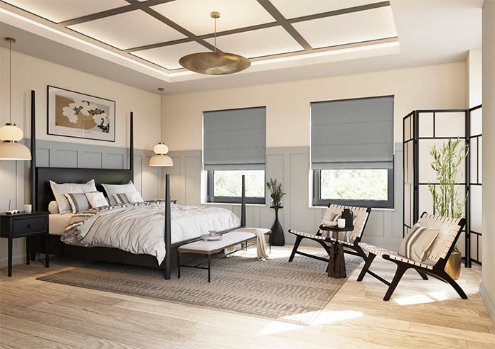 Medina, Charcoal - Roman Blind - Image 6